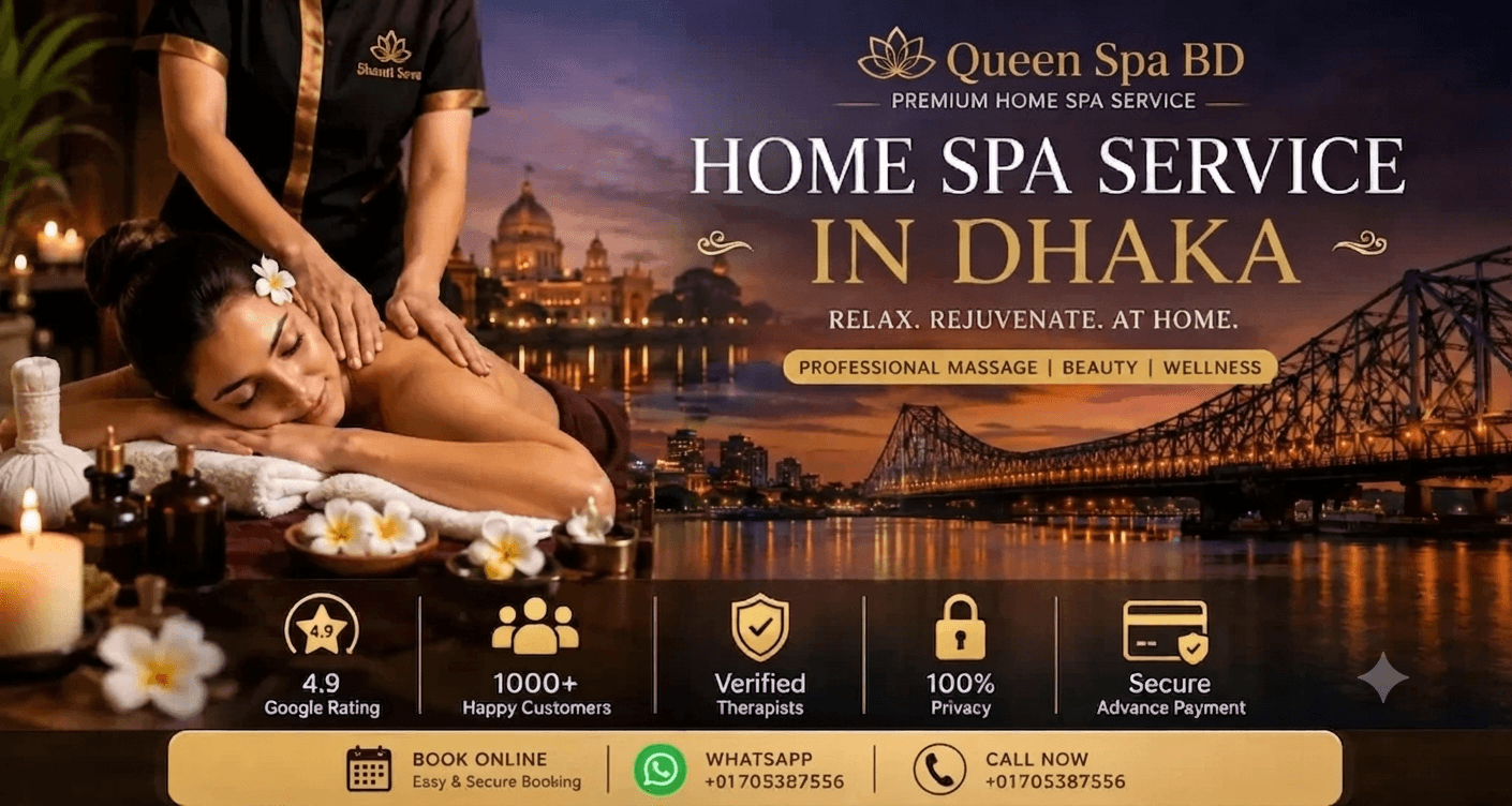 Queen Spa BD logo - Provider of the best home service massage in Dhaka